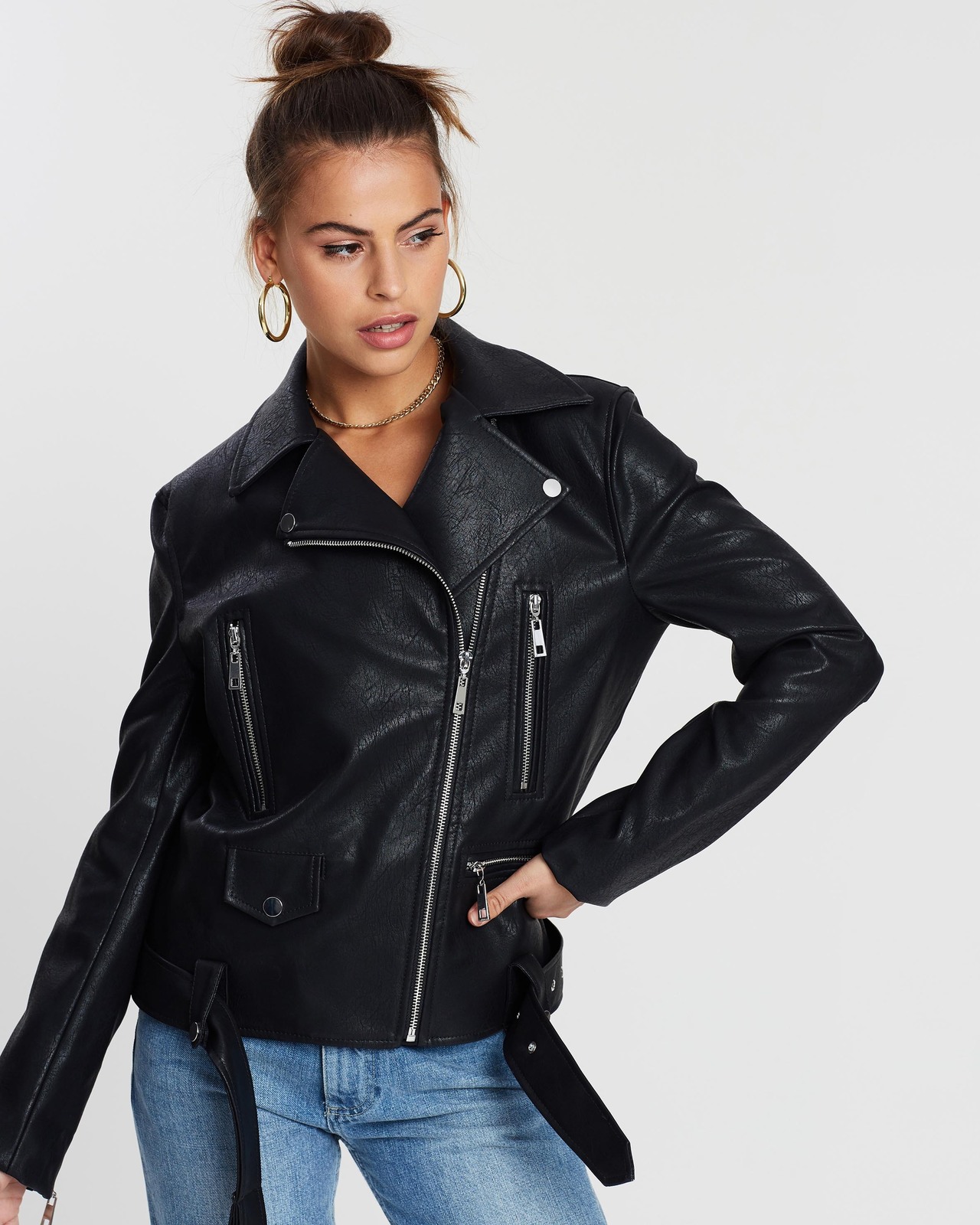 Just Dance PU Biker Jacket