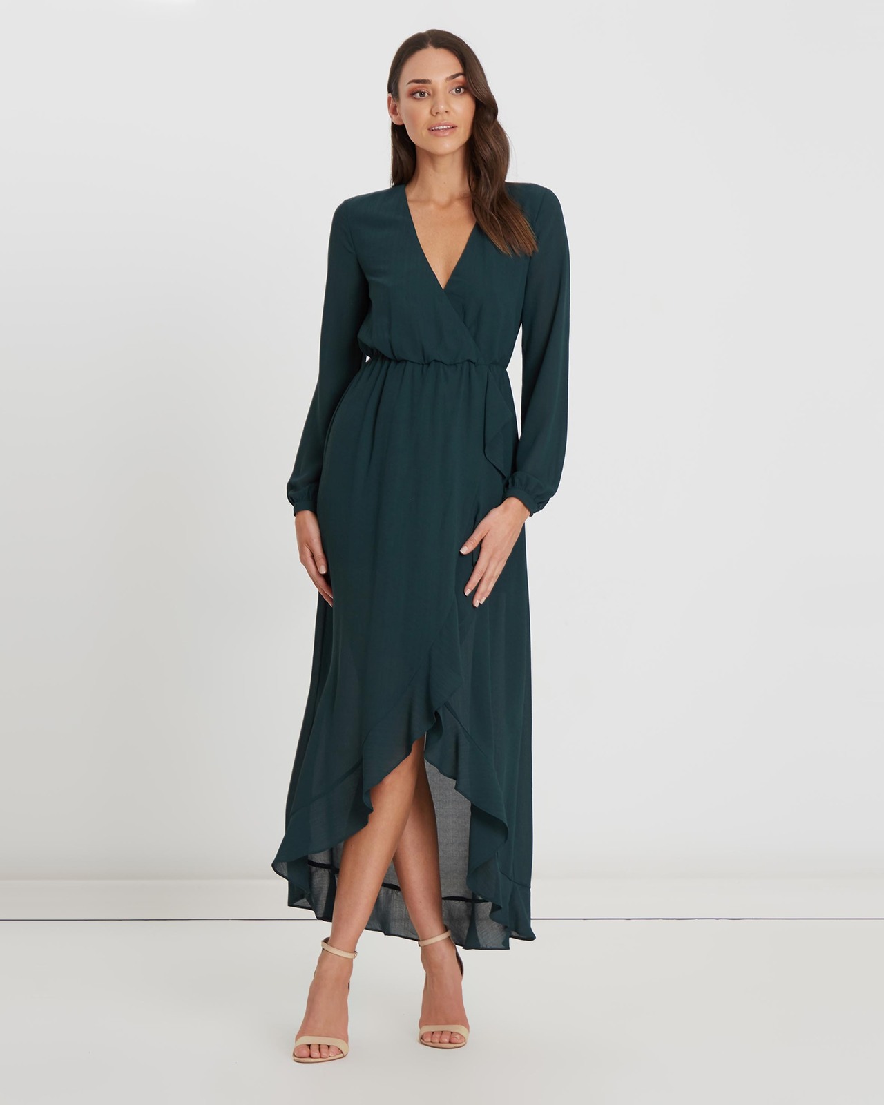 Halo Wrap Maxi Dress