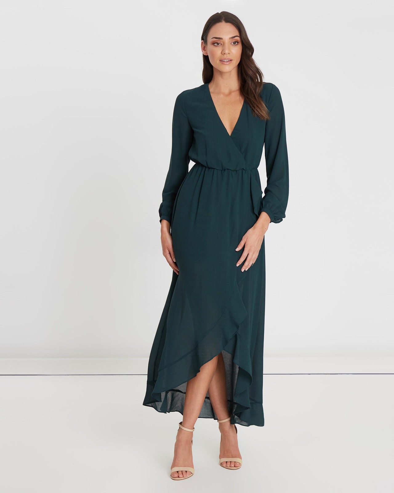 Halo Wrap Maxi Dress