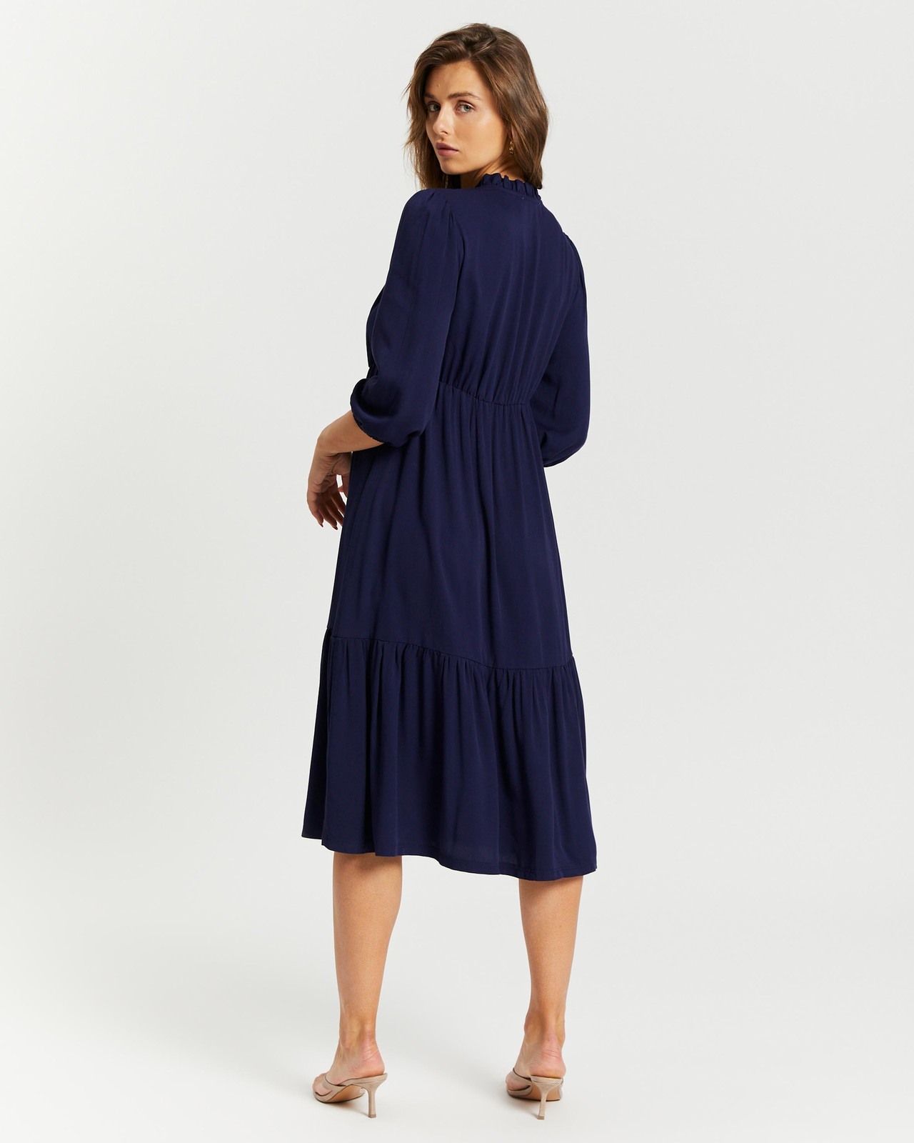 halter neck midi length dress Petal and Pup Women's Anabelle Halter Neck Midi Dress