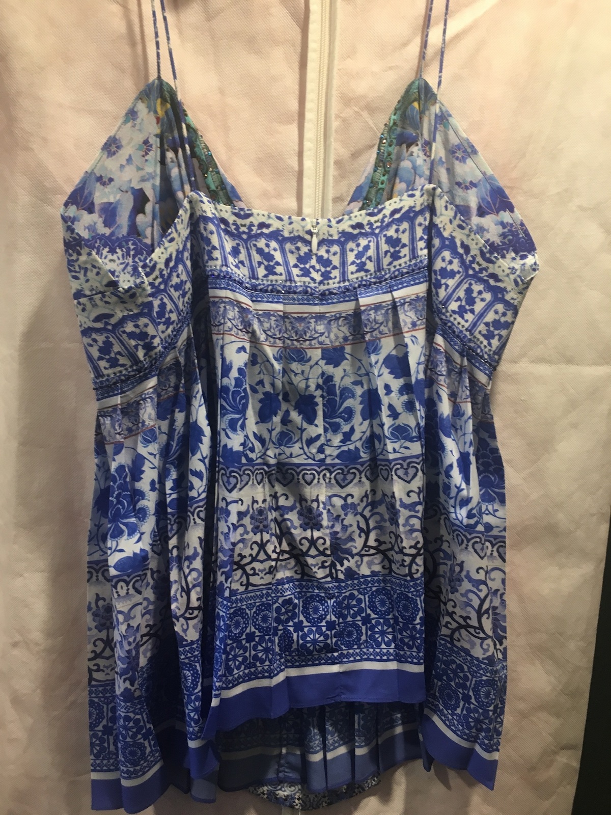silk strappy top new with tags large 