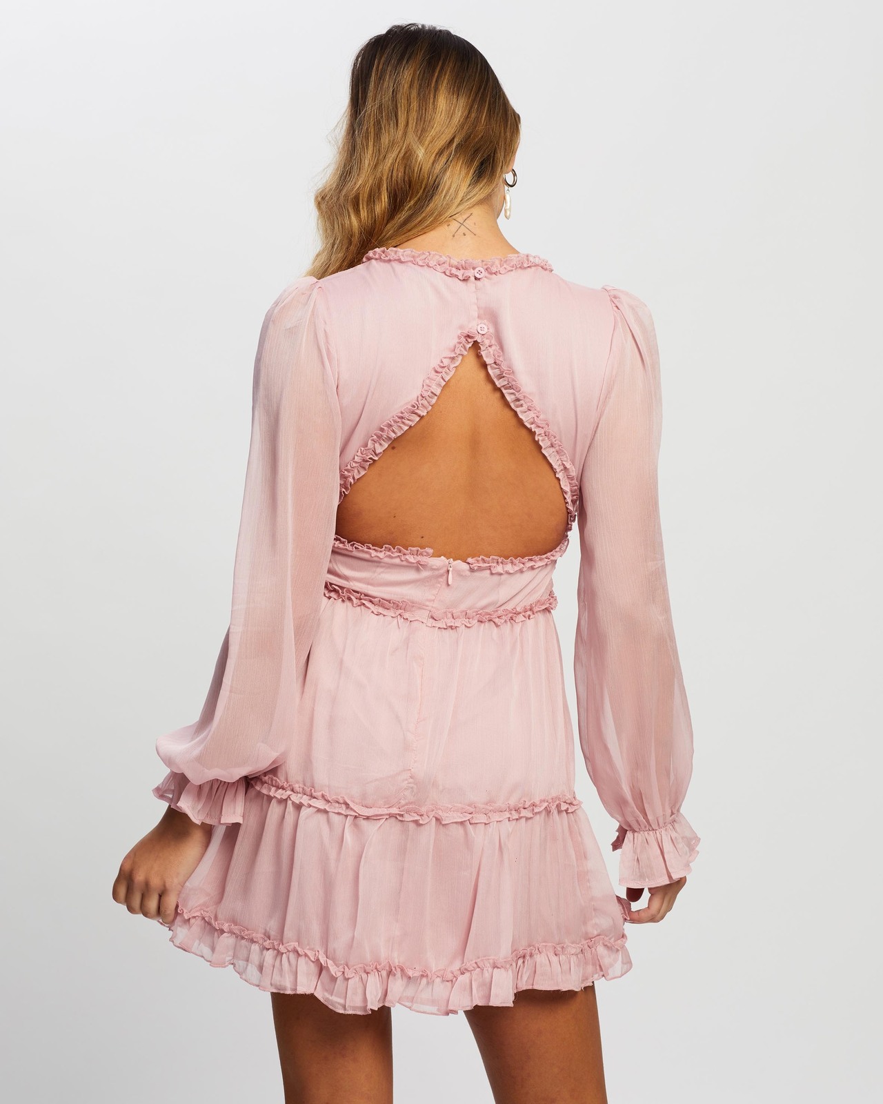 Atmos&Here Alivia Ruffle Mini Dress - AirRobe