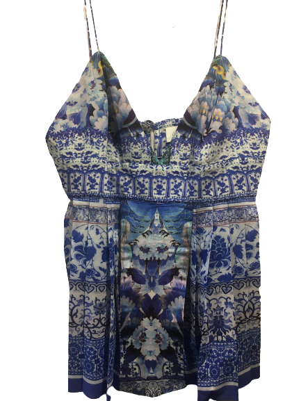 silk strappy top new with tags large 