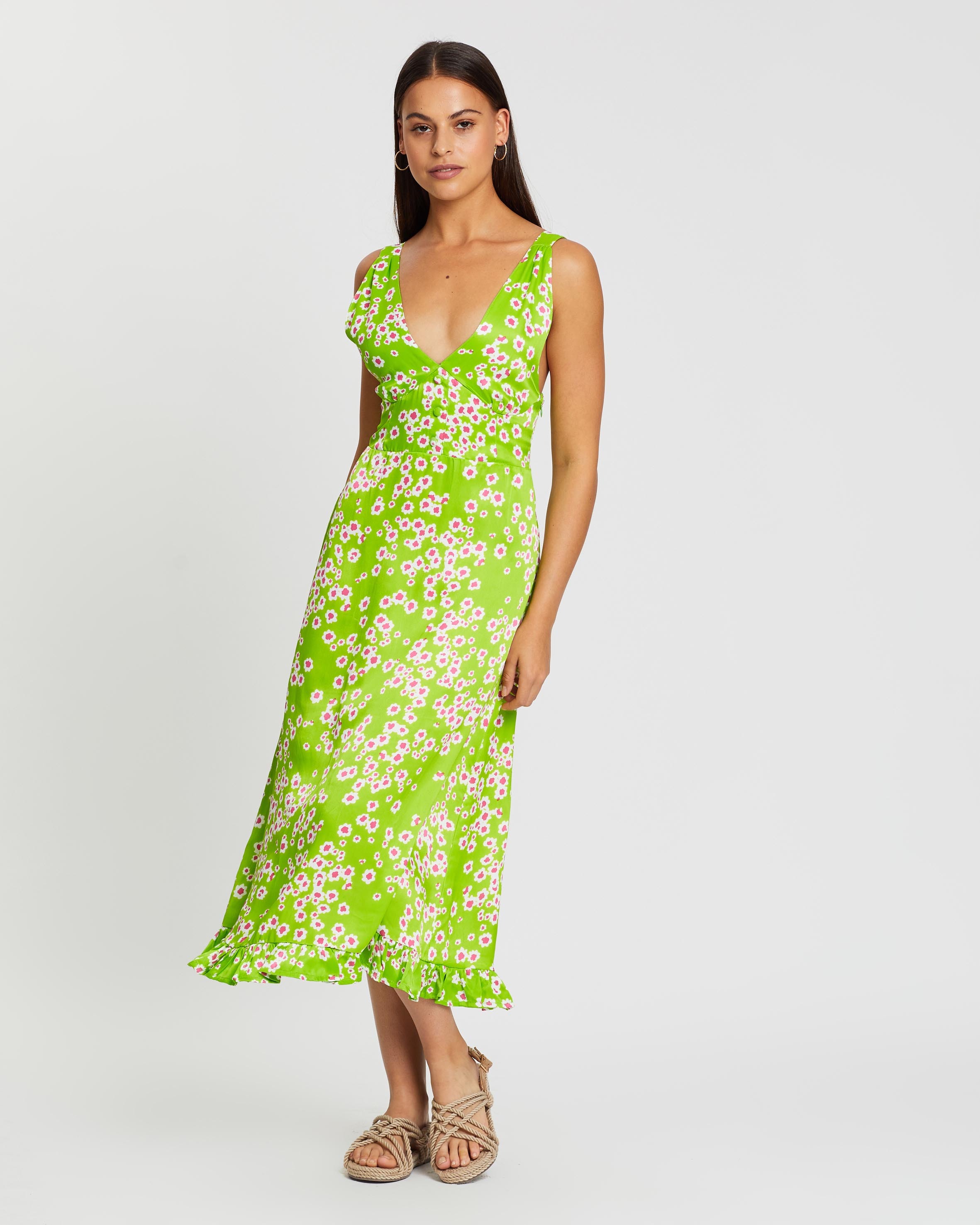 mathilde midi dress faithfull the brand Faithfull the Brand Mathilde Midi Dress