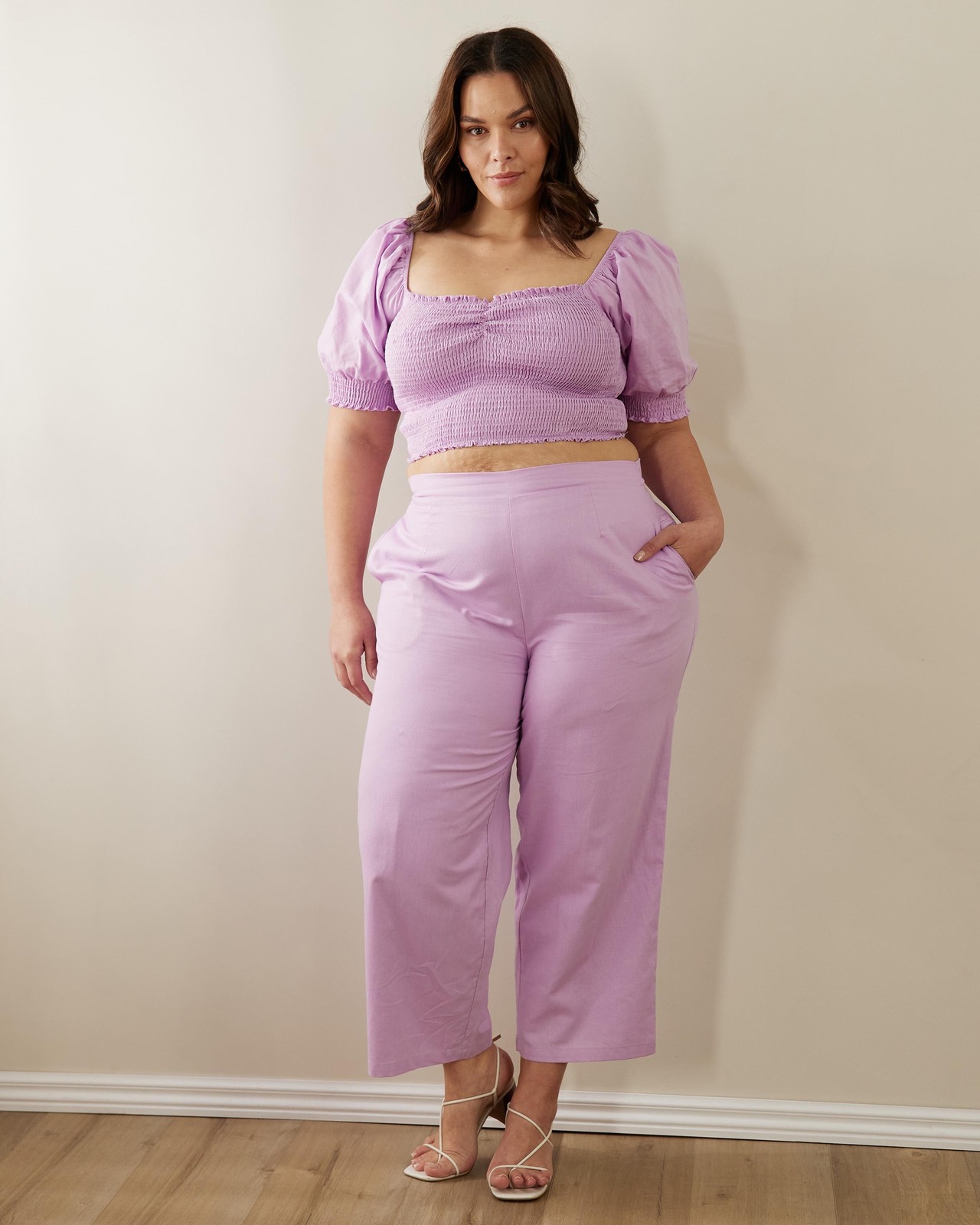 Hyacinth Linen Blend Top