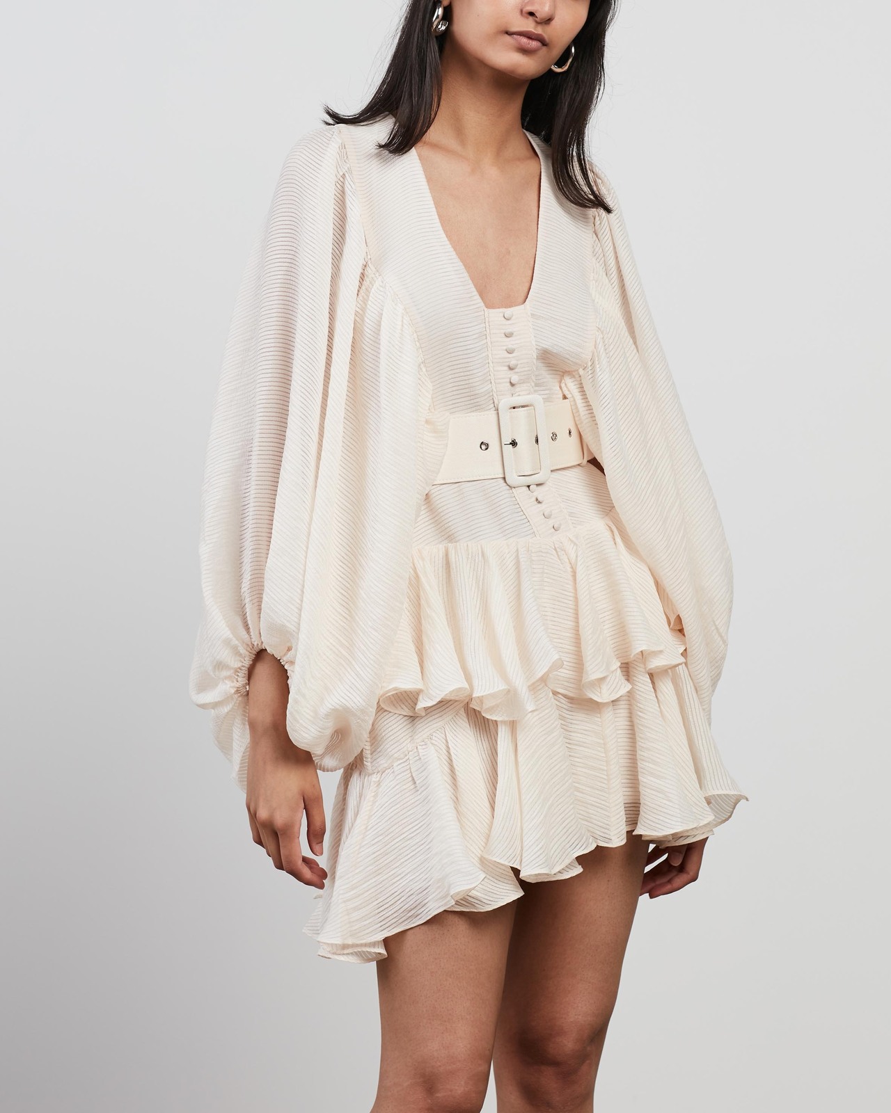 shona joy charlotte draped mini dress Shona Joy Charlotte Plunged Draped Mini Dress