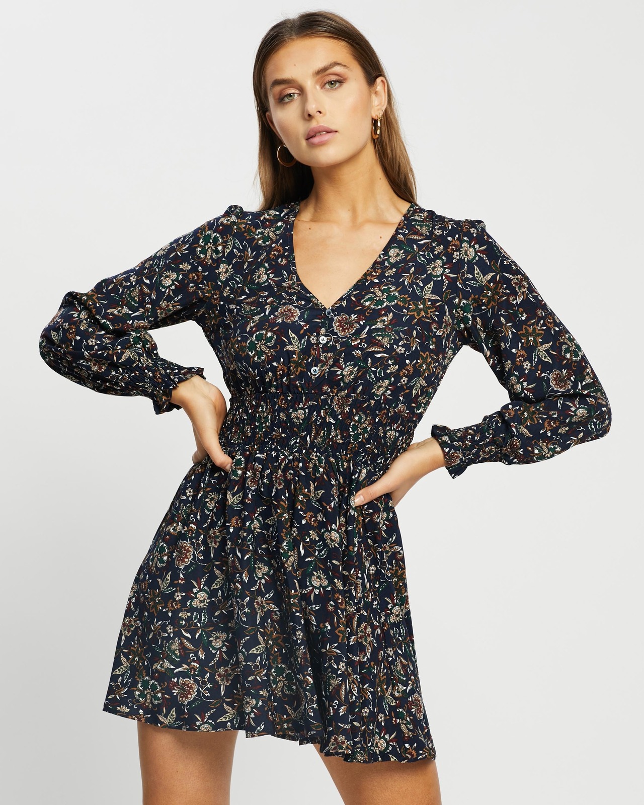 Clara Printed Mini Dress