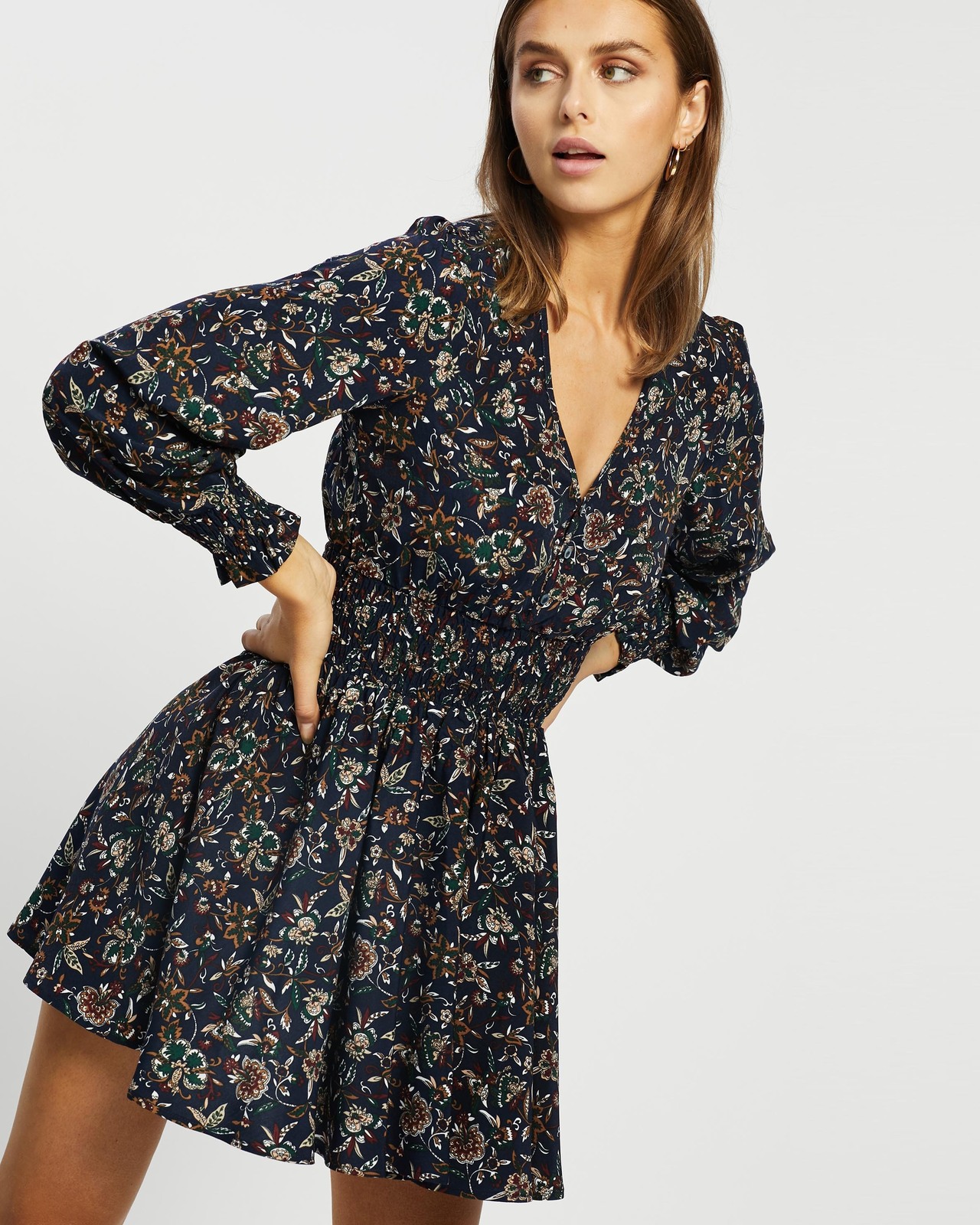 Clara Printed Mini Dress
