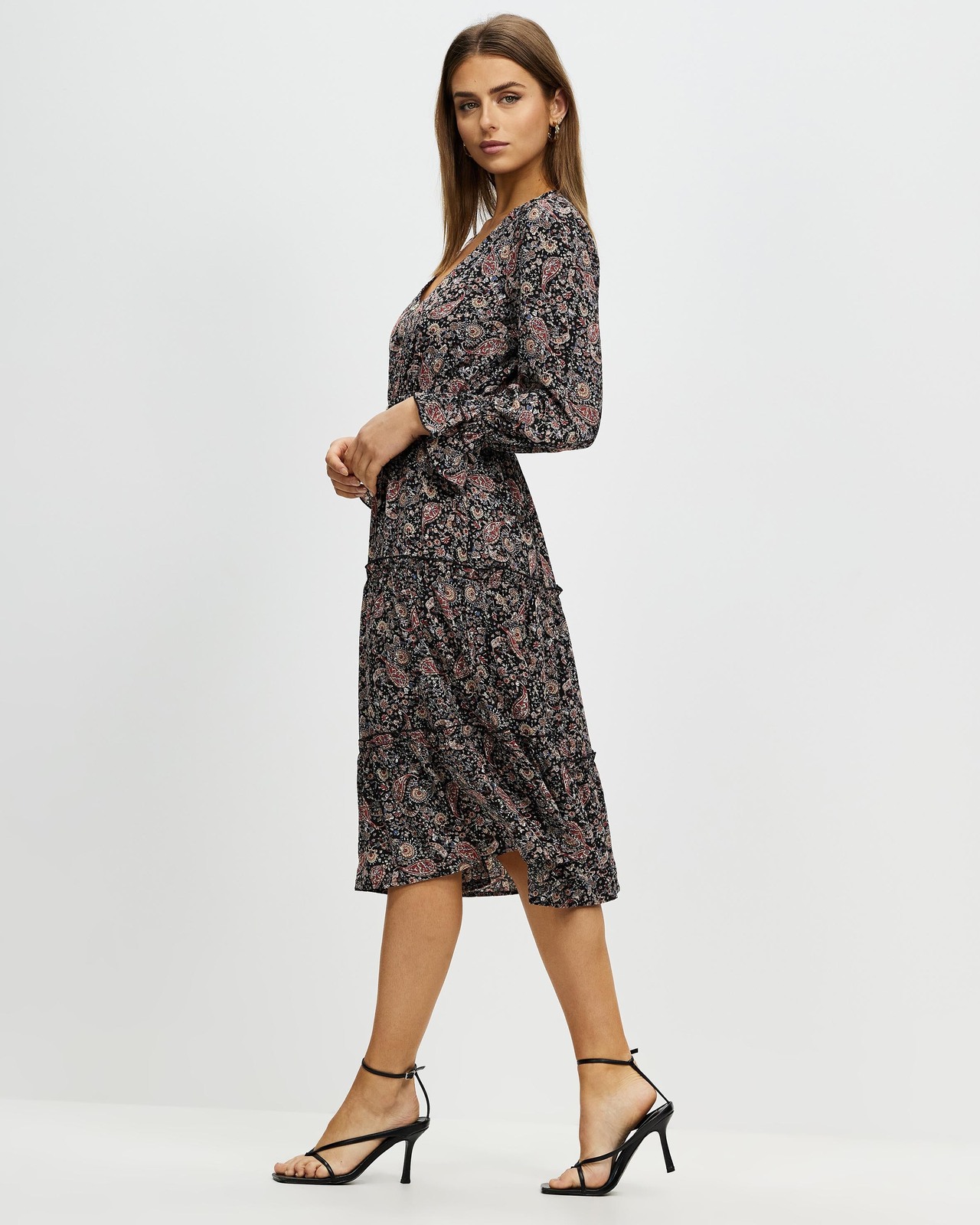 Daisy V-Neck Midi Dress