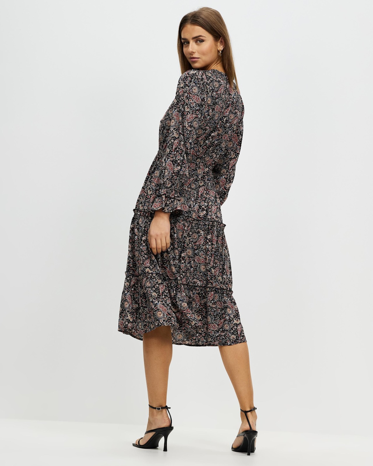 Daisy V-Neck Midi Dress