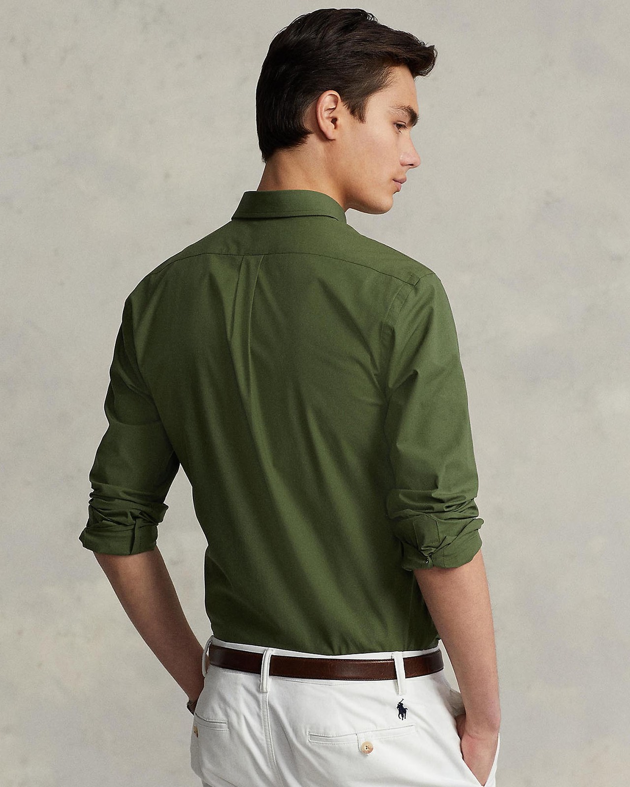 Slim Fit Stretch Poplin Shirt