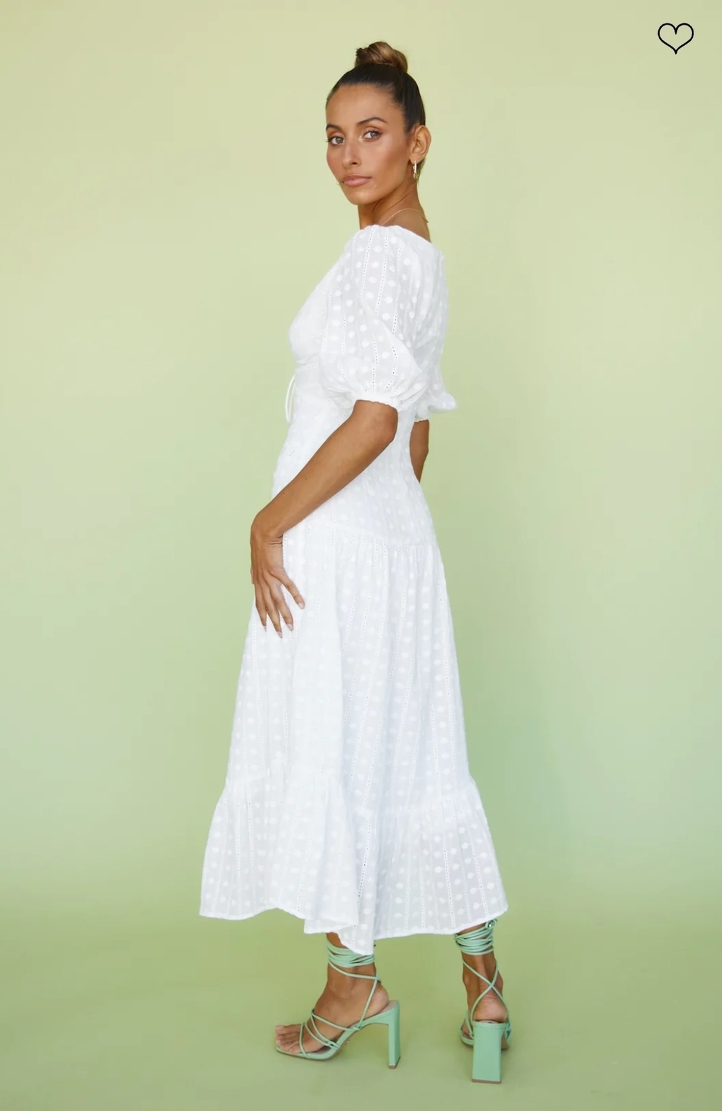 Floaty white maxi dress