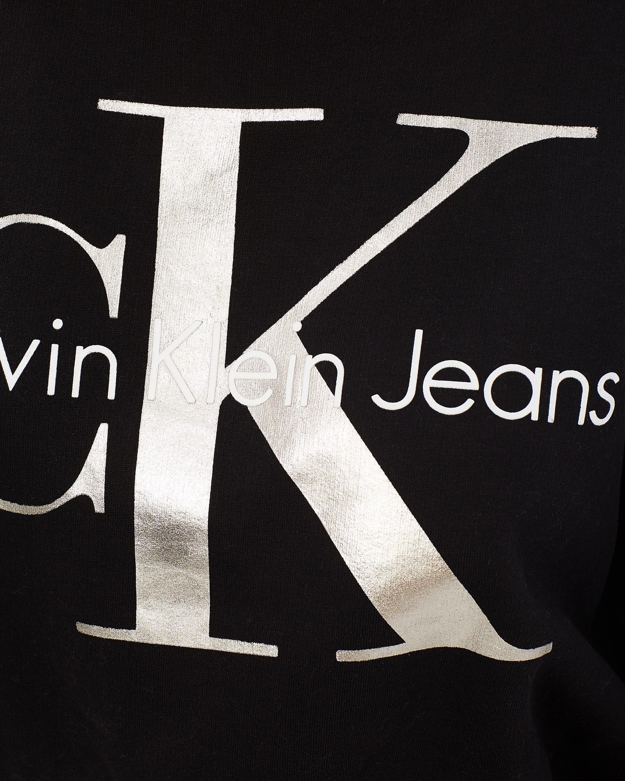 Foil Cropped Sweatshirt