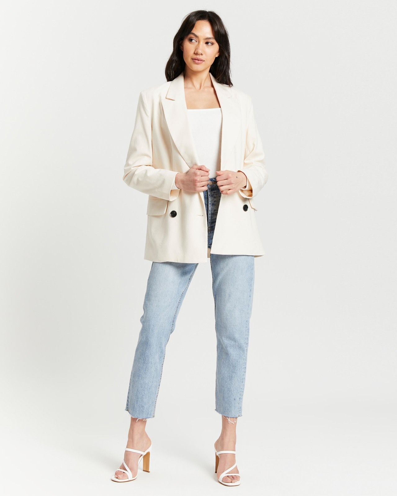 Carly Linen Blend Blazer