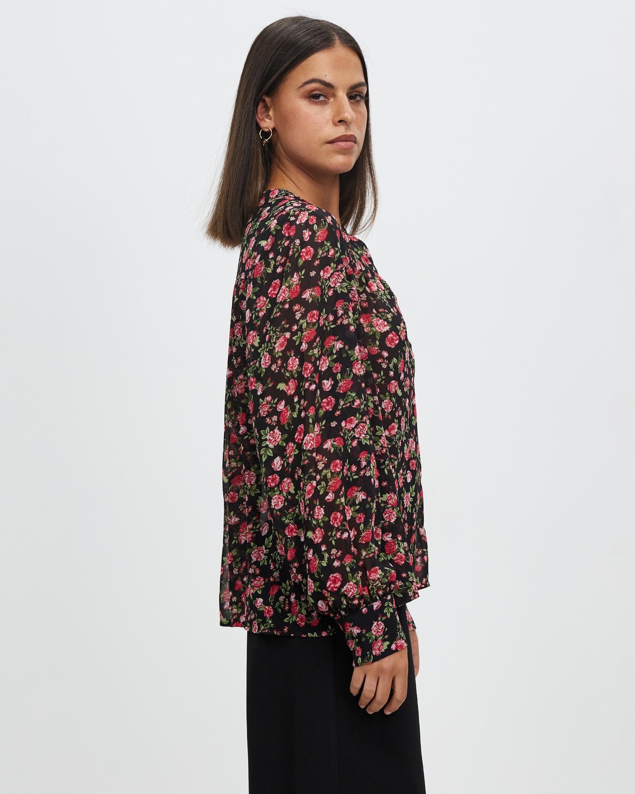 Darby Button Front Blouse