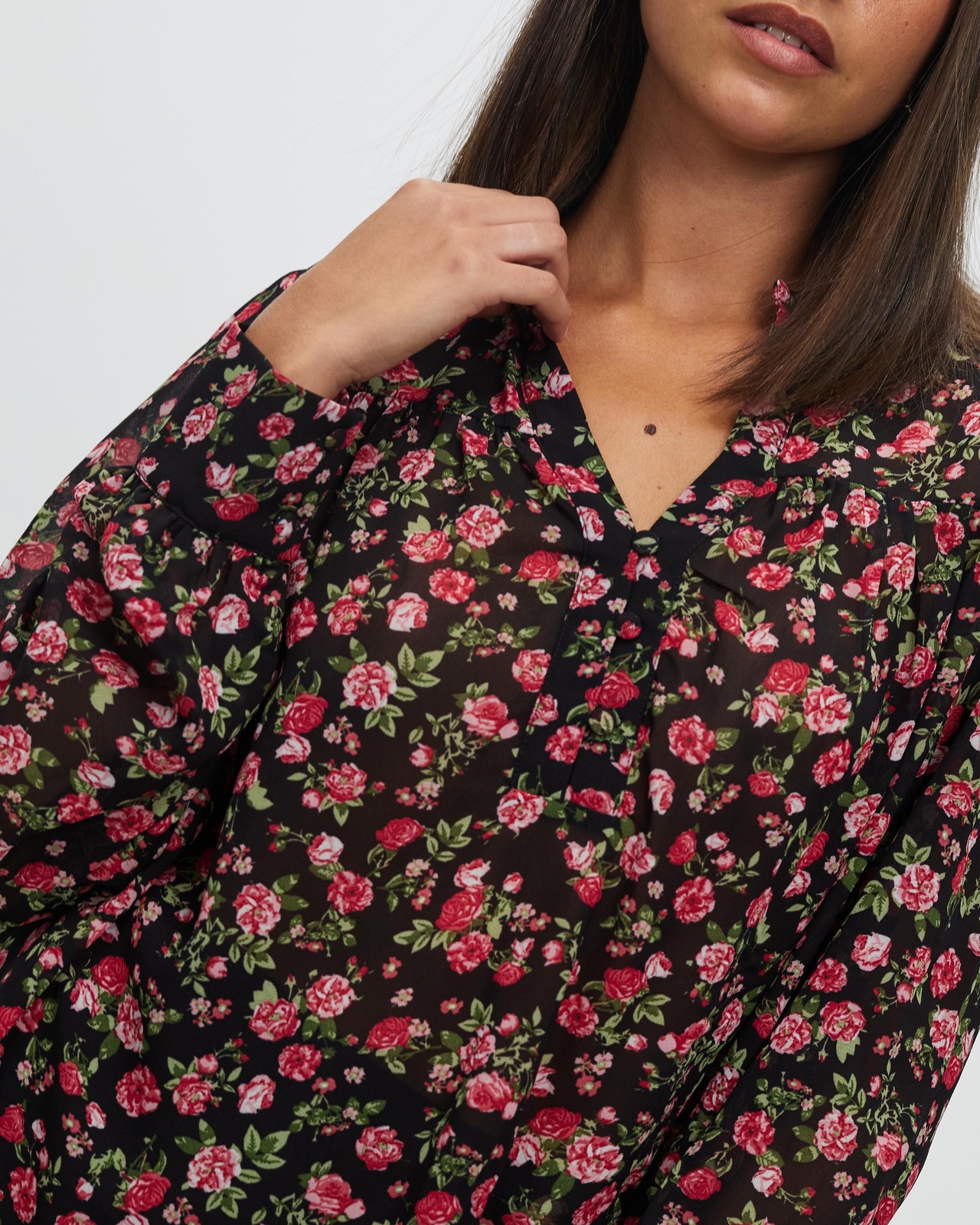 Darby Button Front Blouse