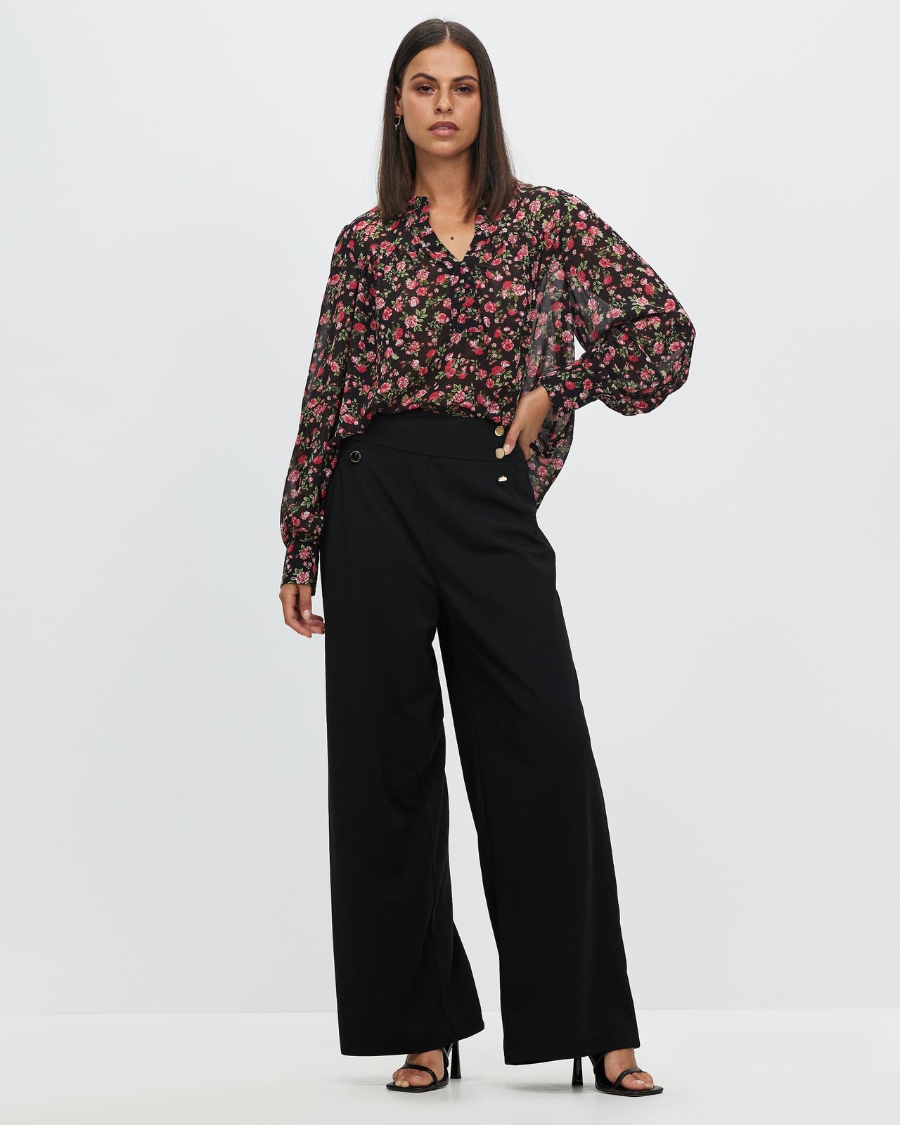 Darby Button Front Blouse