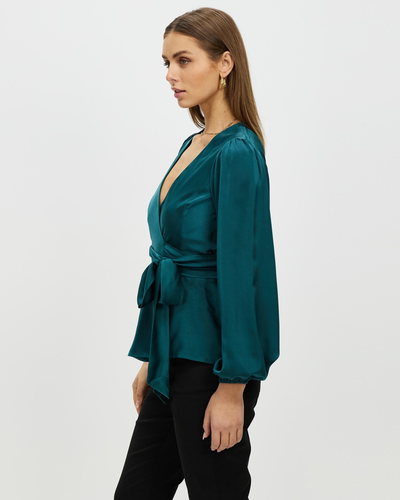 Odette Wrap Front Blouse