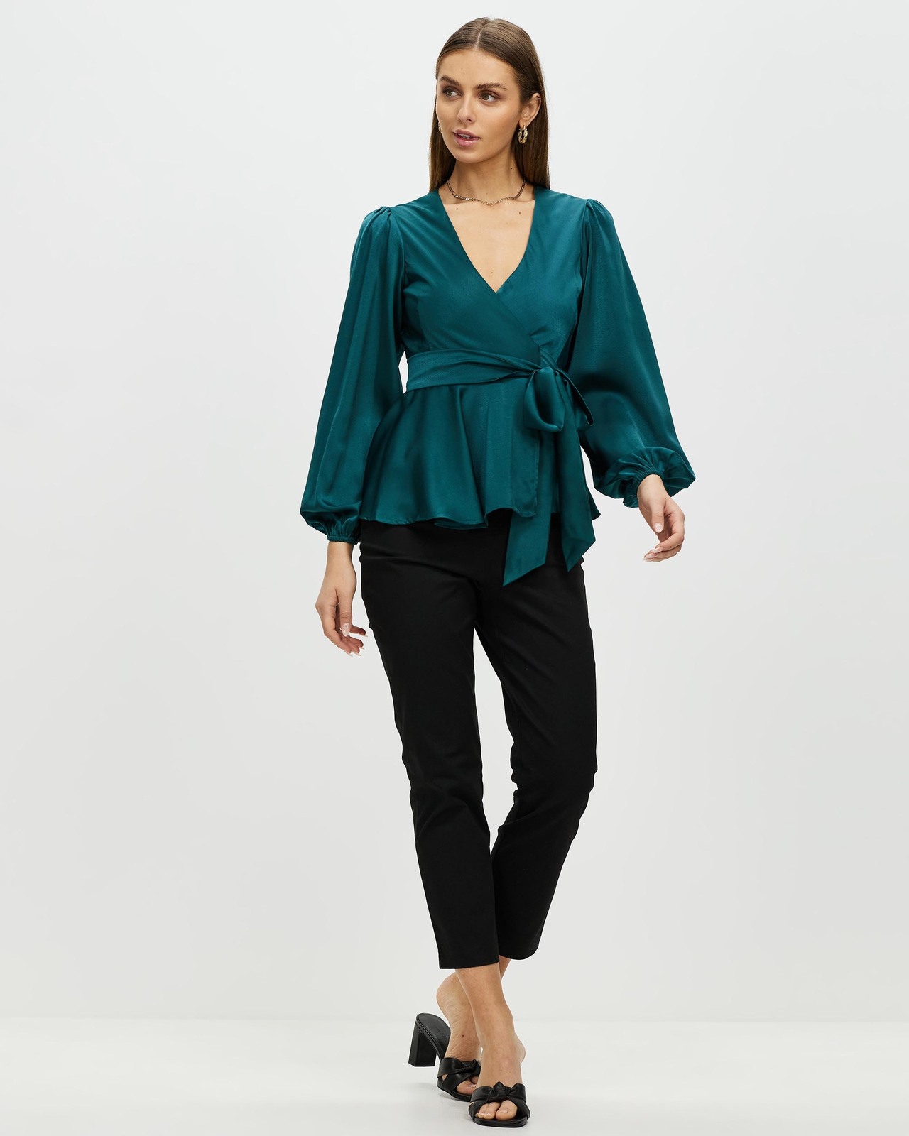 Odette Wrap Front Blouse