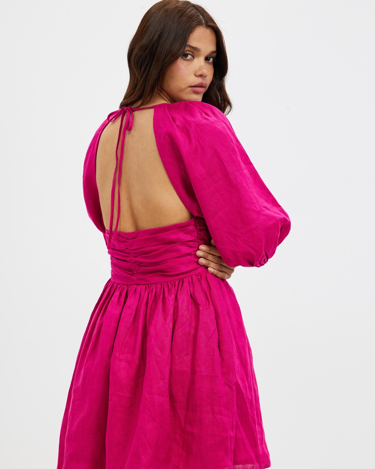 knee length dresses for ladies Lottie Ruched Tulle Corset Mini Dress main image 0
