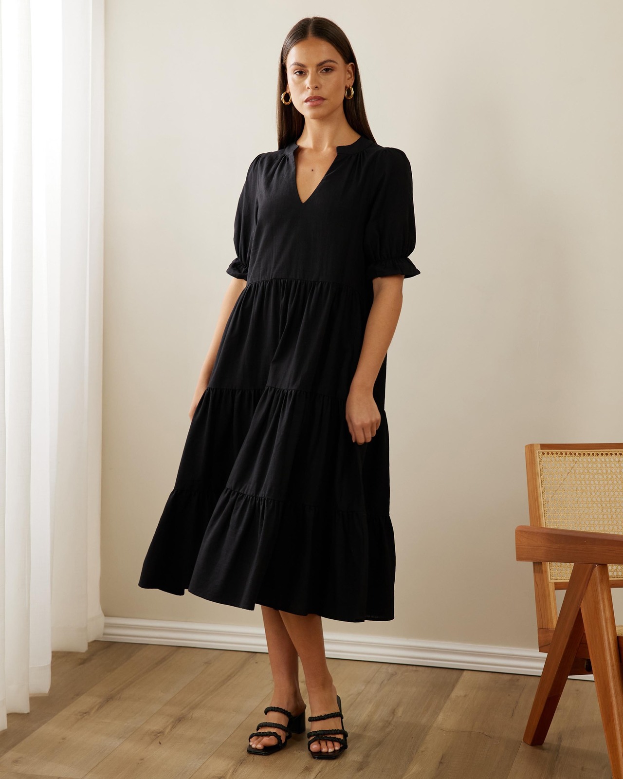 Fiorella Cotton Midi Dress