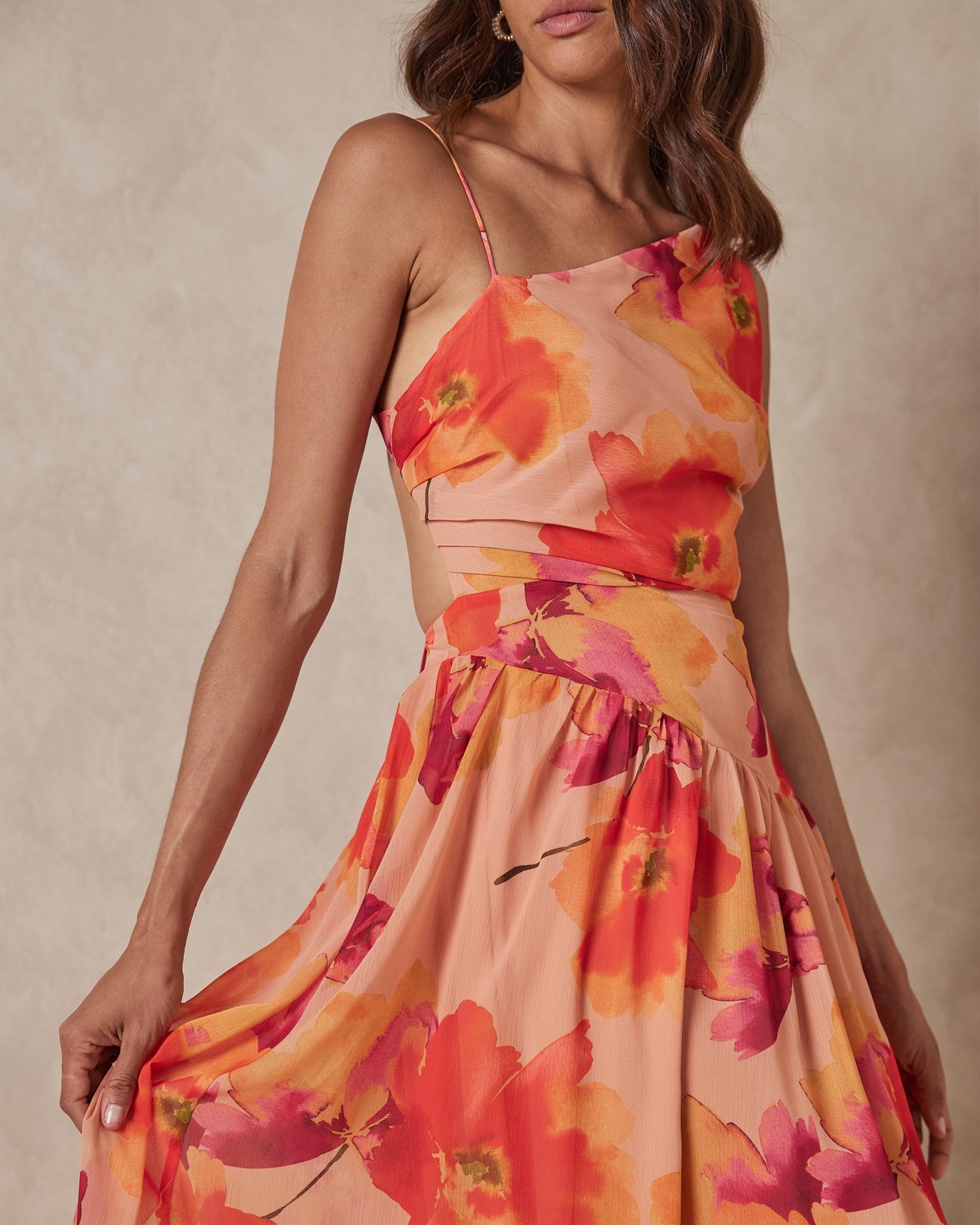 AERE Cut Out Asymmetrical Dress - AirRobe AERE Cut Out Asymmetrical Dress - AirRobe