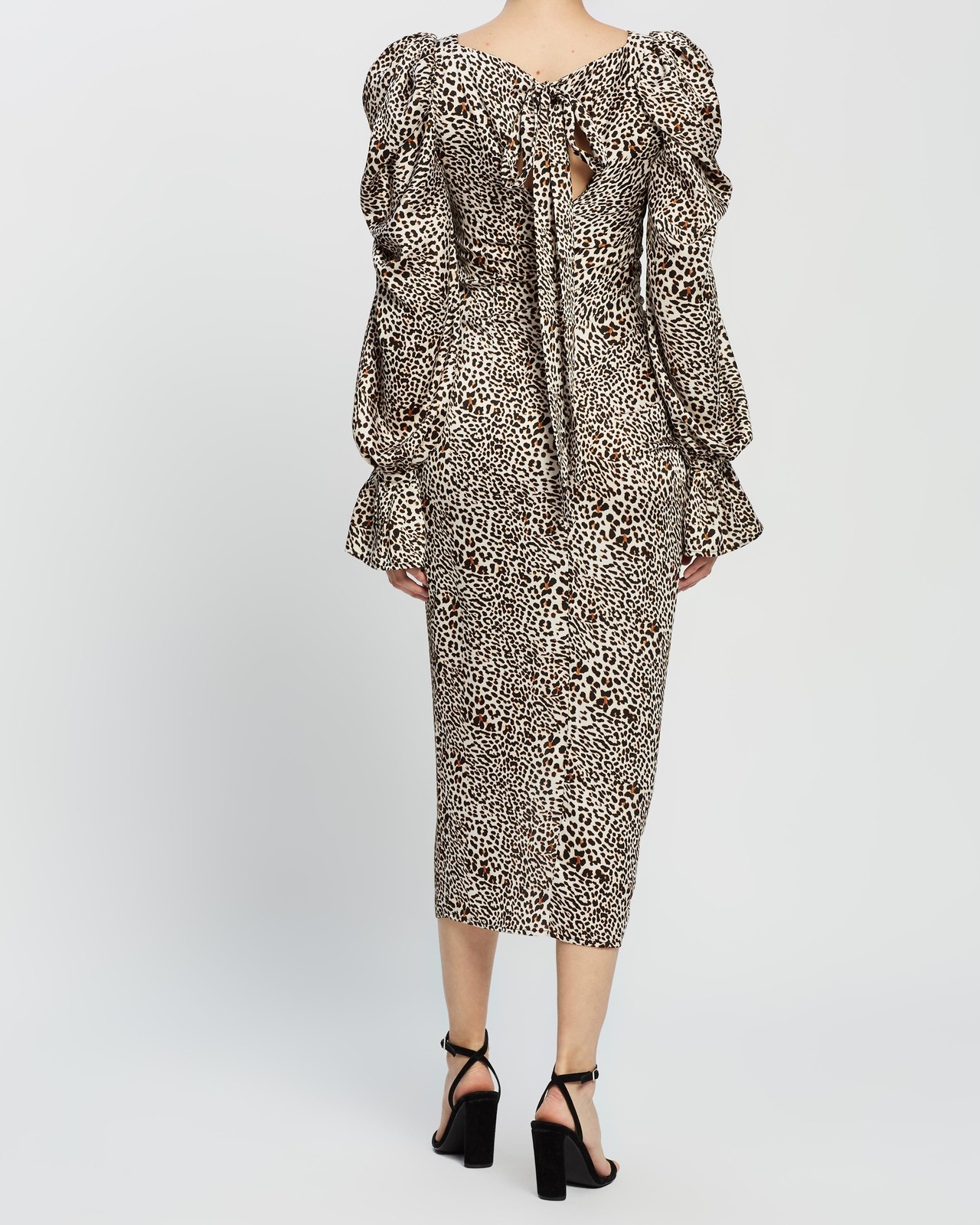 Safari Slice Tulip Midi Dress