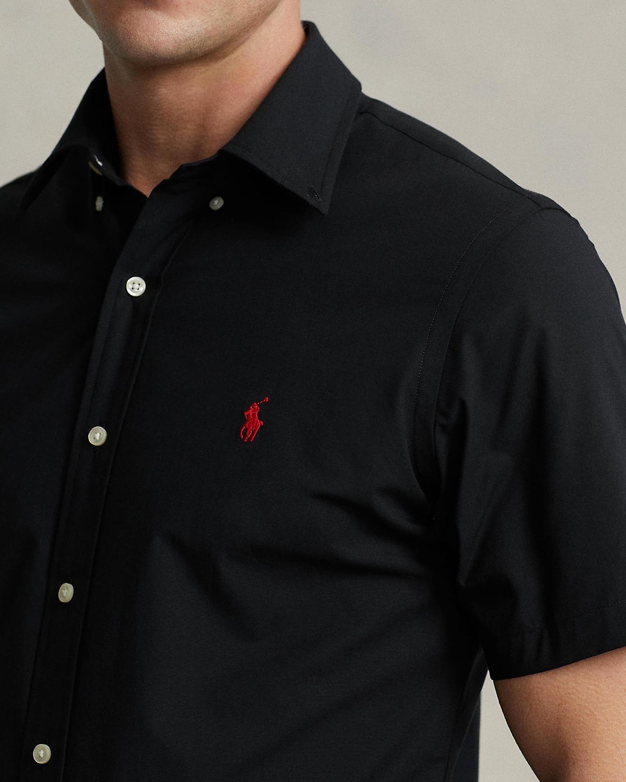 Custom Fit Stretch Poplin Shirt