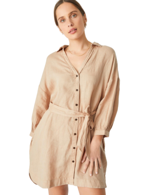 Ceres Life Linen Shirt Dress - AirRobe Ceres Life Linen Shirt Dress - AirRobe