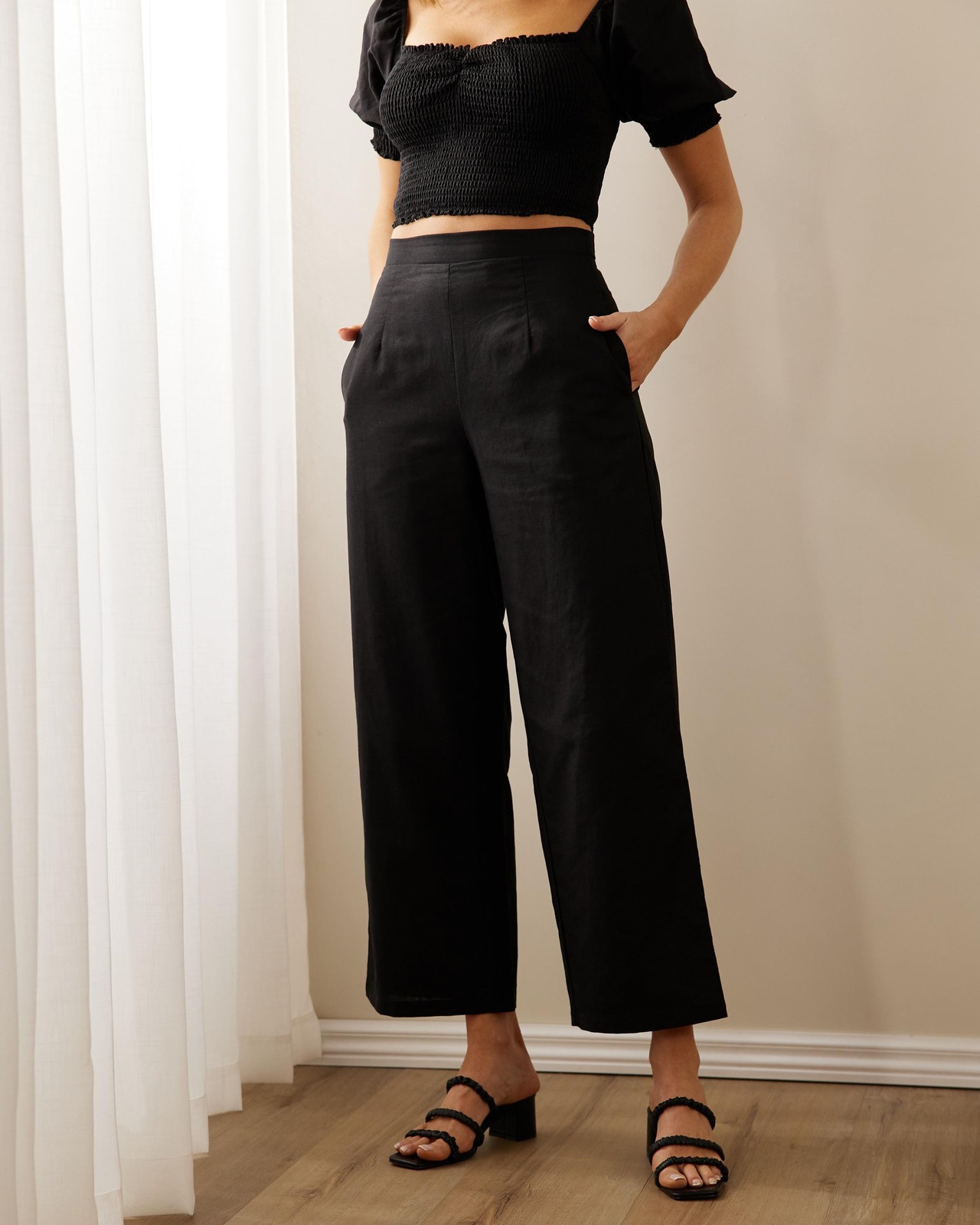 Hyacinth Linen Blend Pants