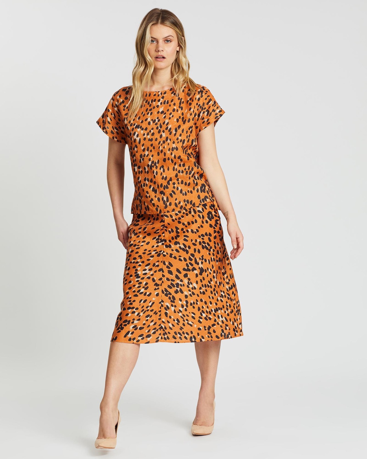 Sierra Animal Print Skirt