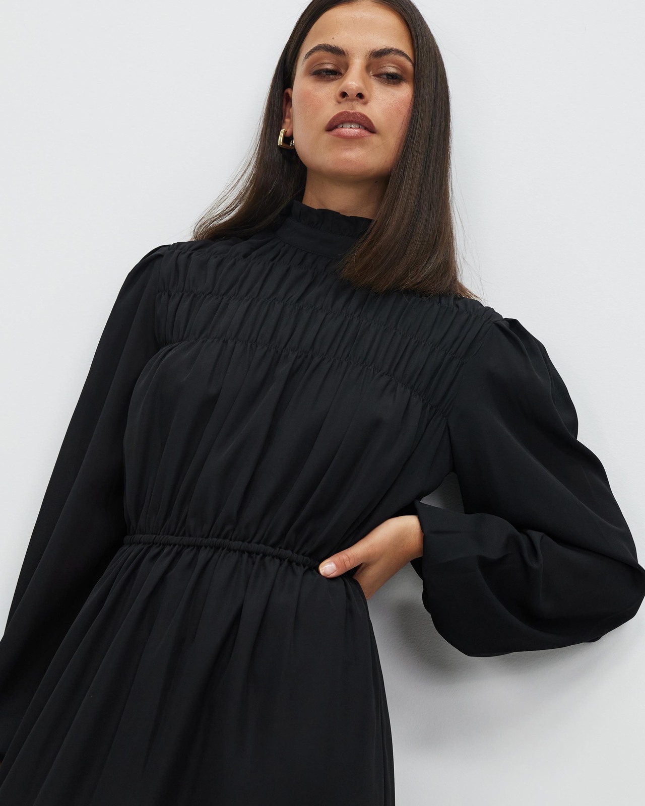 Carson Smocked Midi Dress