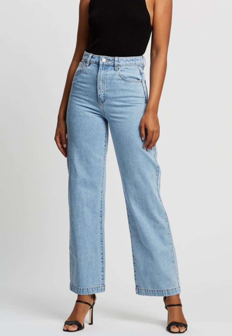 High and Wide Abrand Jeans