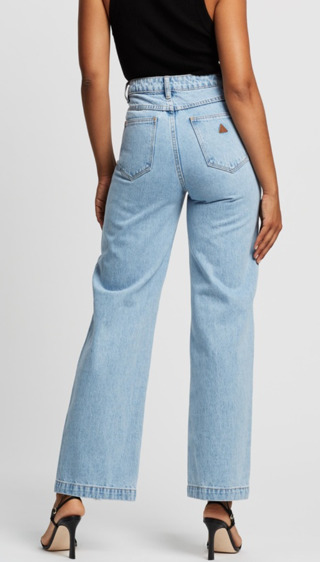 High and Wide Abrand Jeans