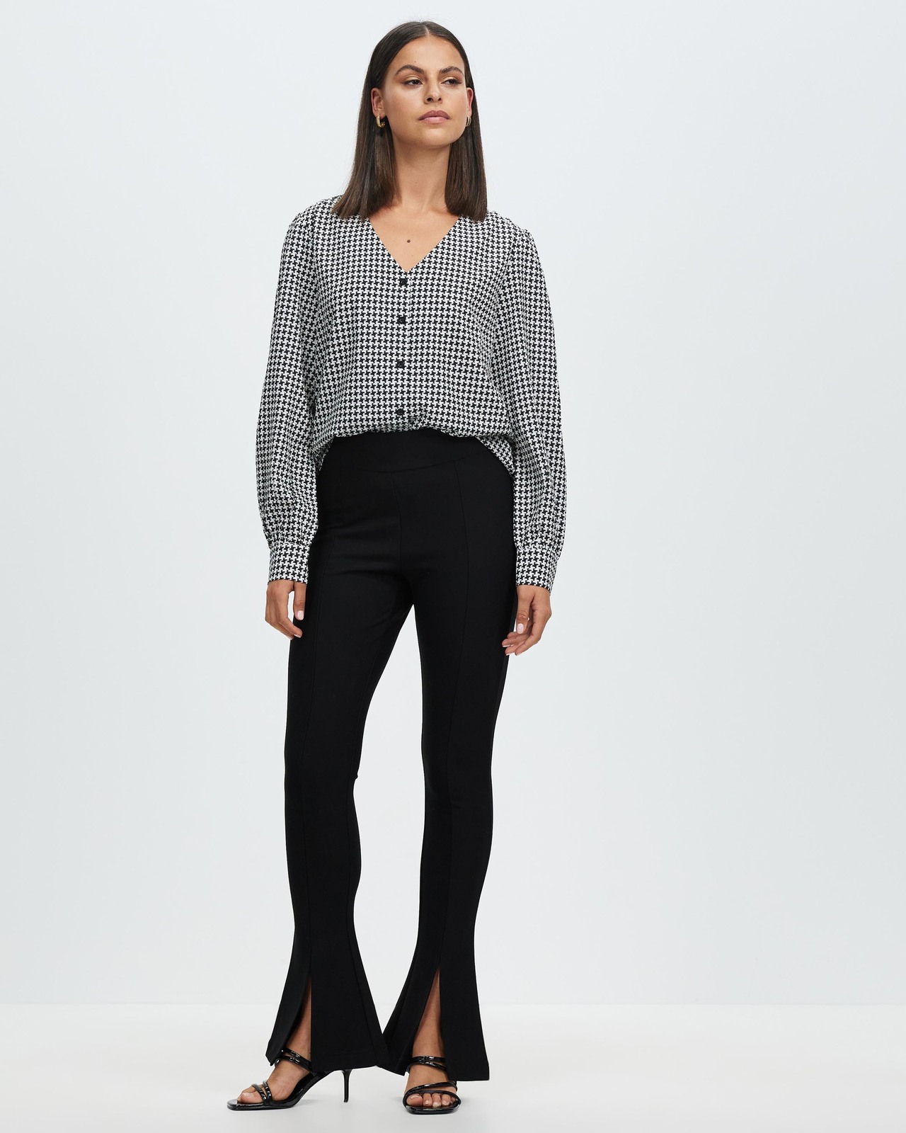 Lael Button Front Blouse