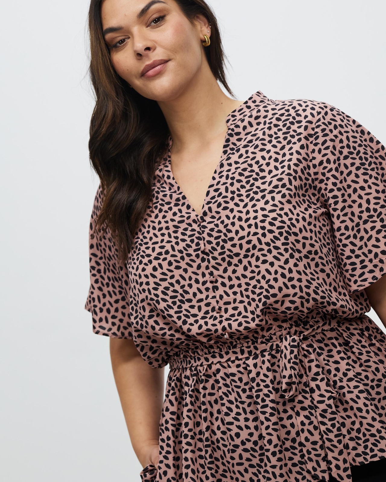 Jaelynn Flutter Sleeve Blouse