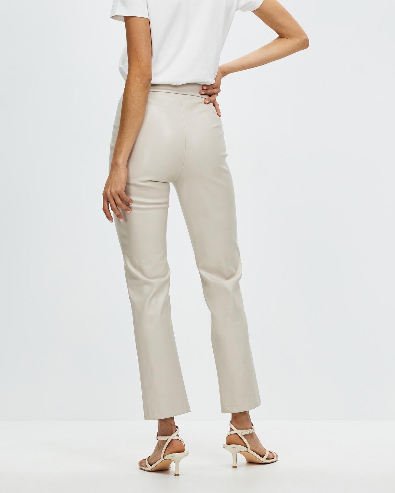 Keisha Straight Leg Leather Look Pants
