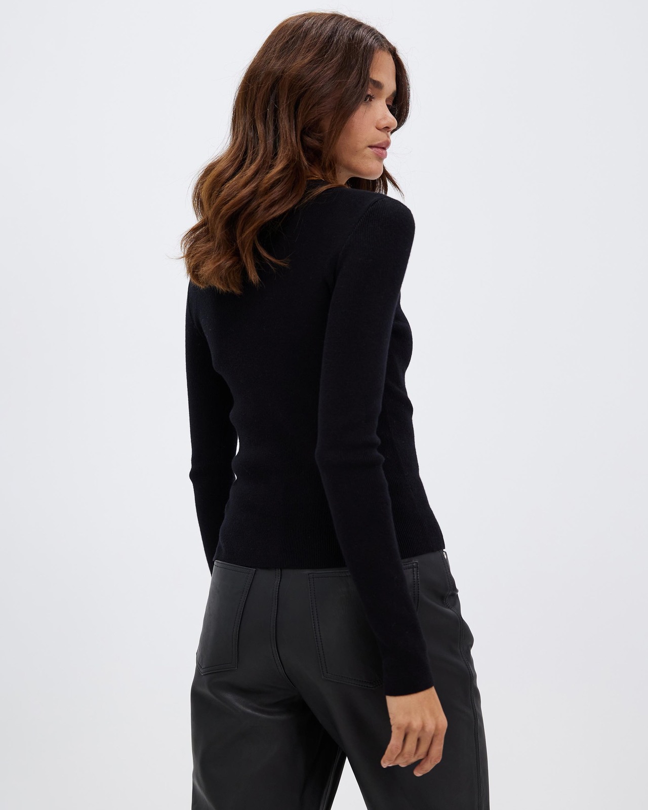 Cross Front Knit Top