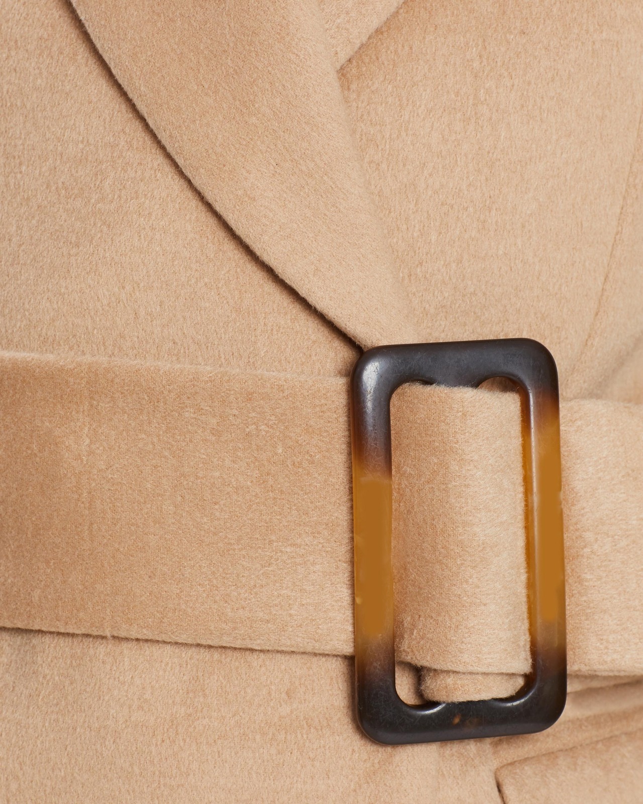 Queenie Belted Wool Blend Coat