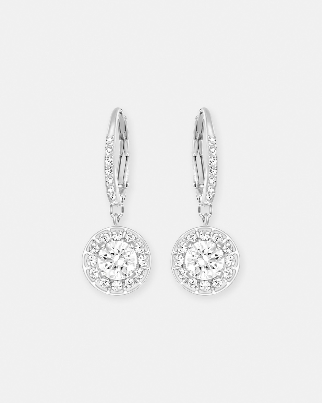 Swarovski Attract Light Silver Earrings with Swarovski Crystals