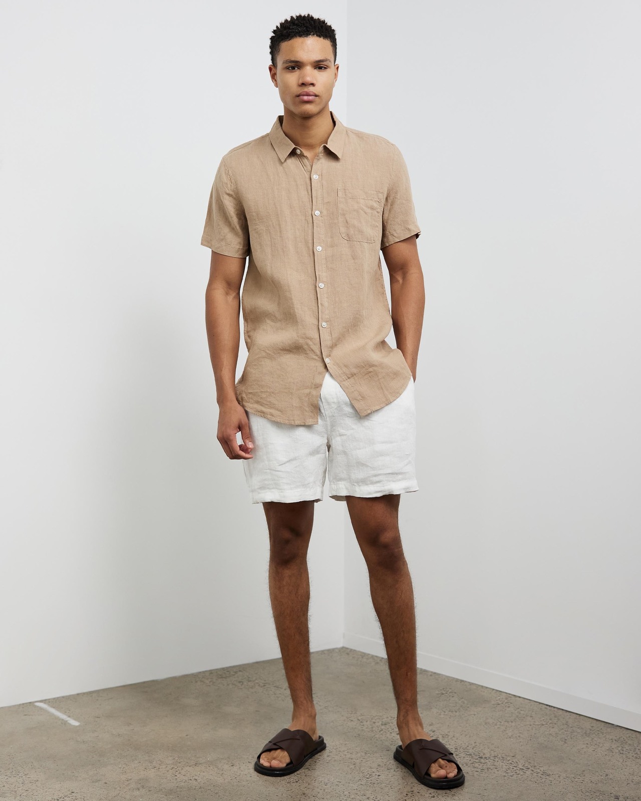LINEN AIR S/S SHIRT main image 1