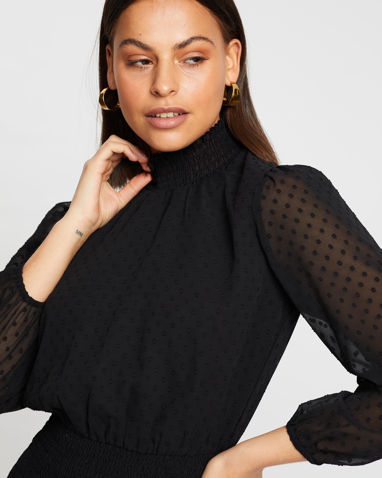 Larissa Shirred Mini Dress