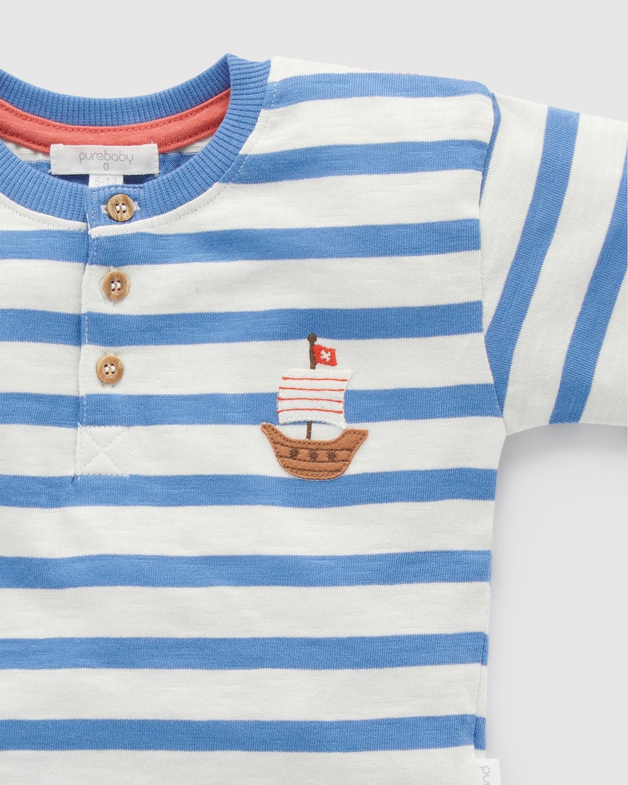 Sailor Striped Henley - Babies-Kids