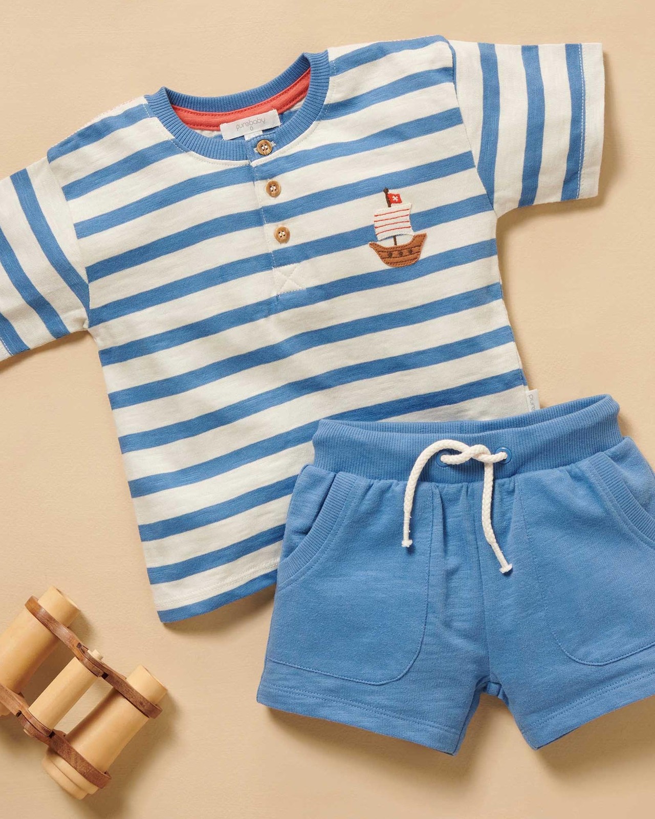 Sailor Striped Henley - Babies-Kids