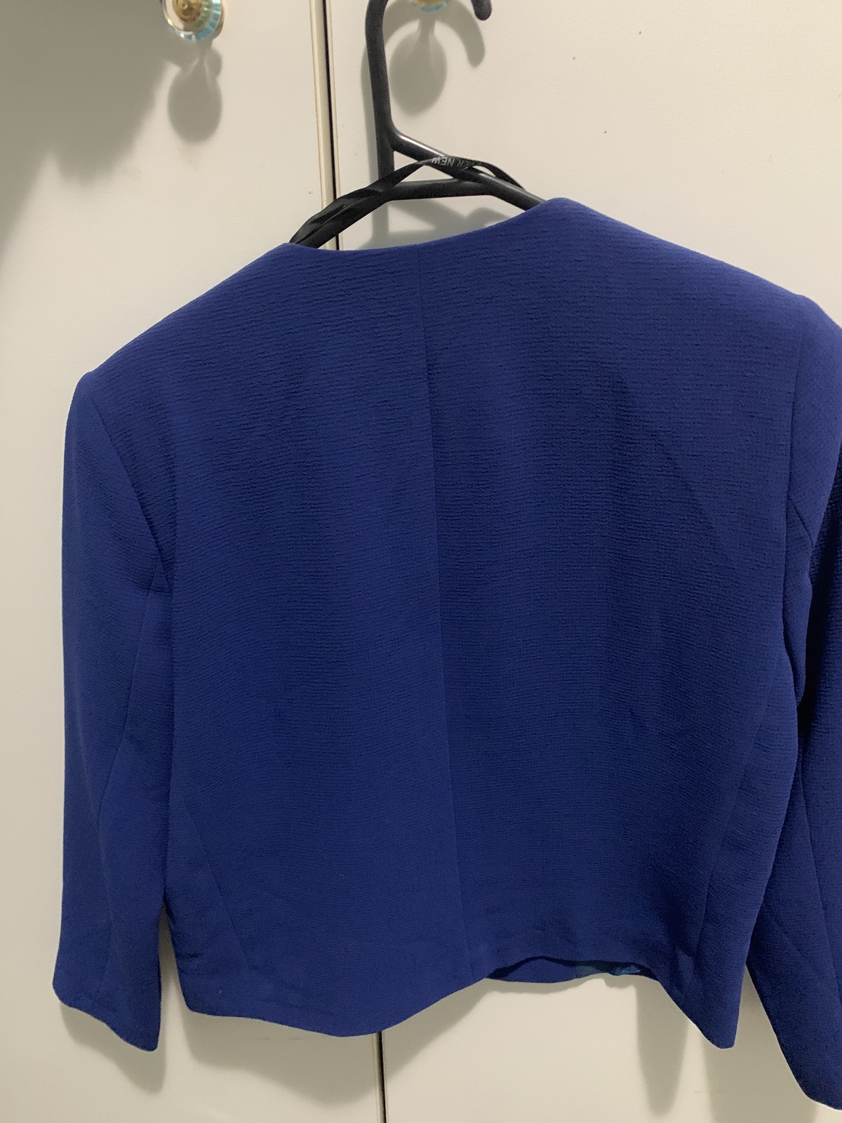 \Jaclyn Crop Crepe Blazer - Electric Blue