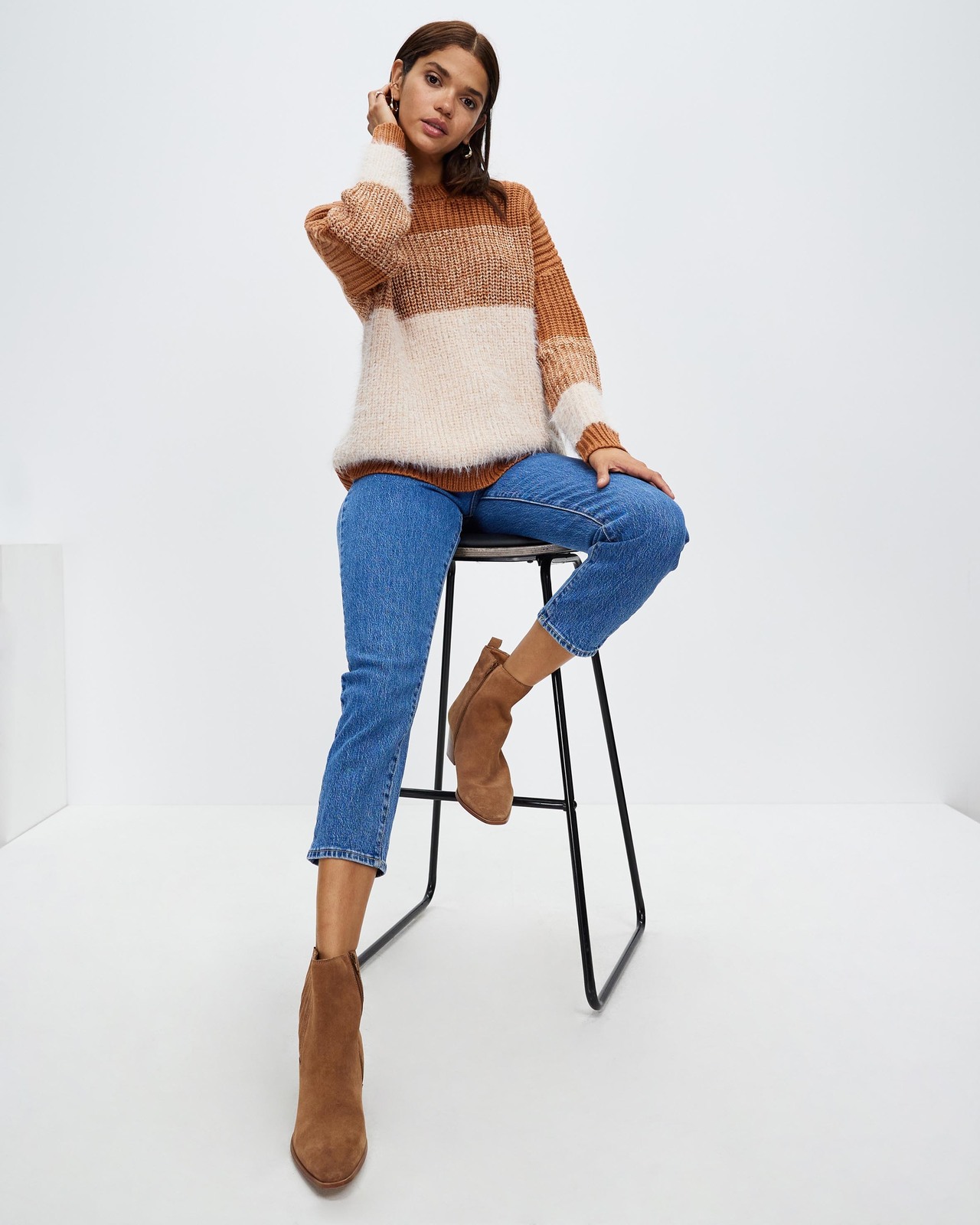 Nadia Striped Knit Jumper