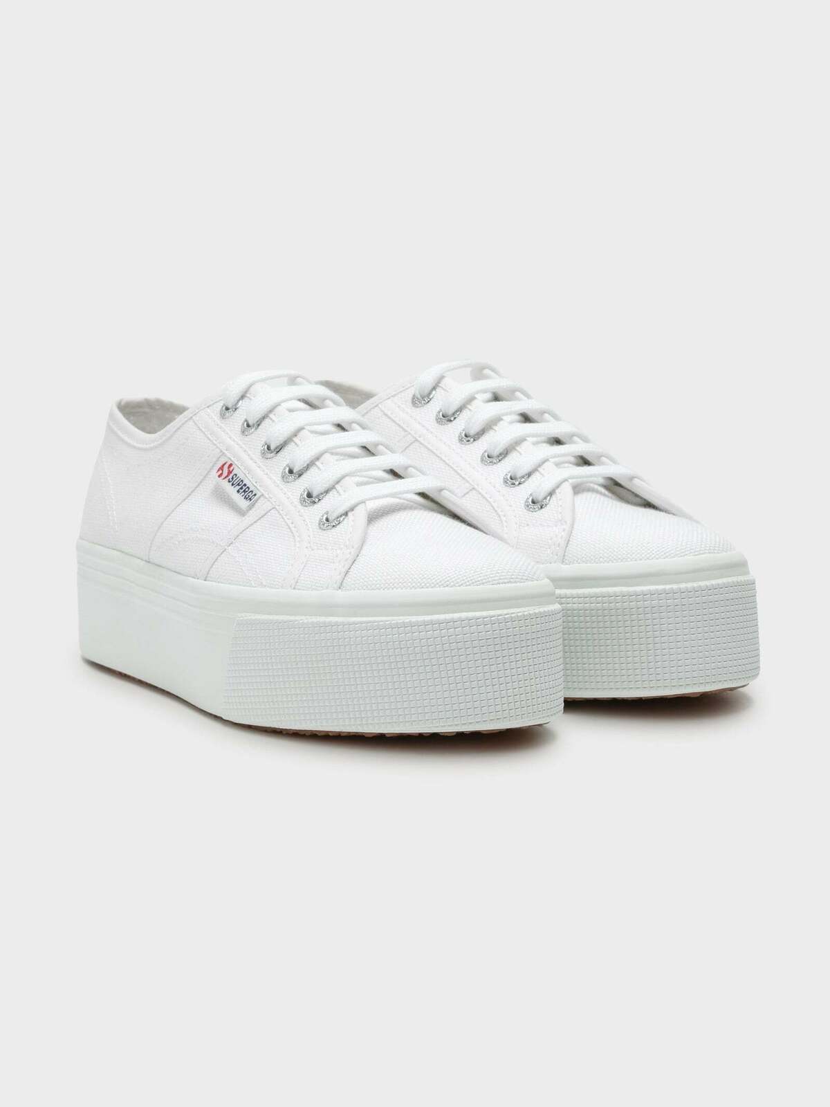 Womens 2790 Linea Up and Down Platform Sneakers in White
