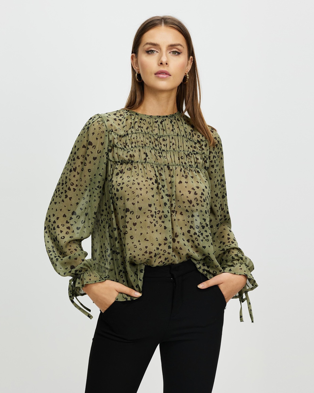 Gracia Blouson Sleeve Blouse