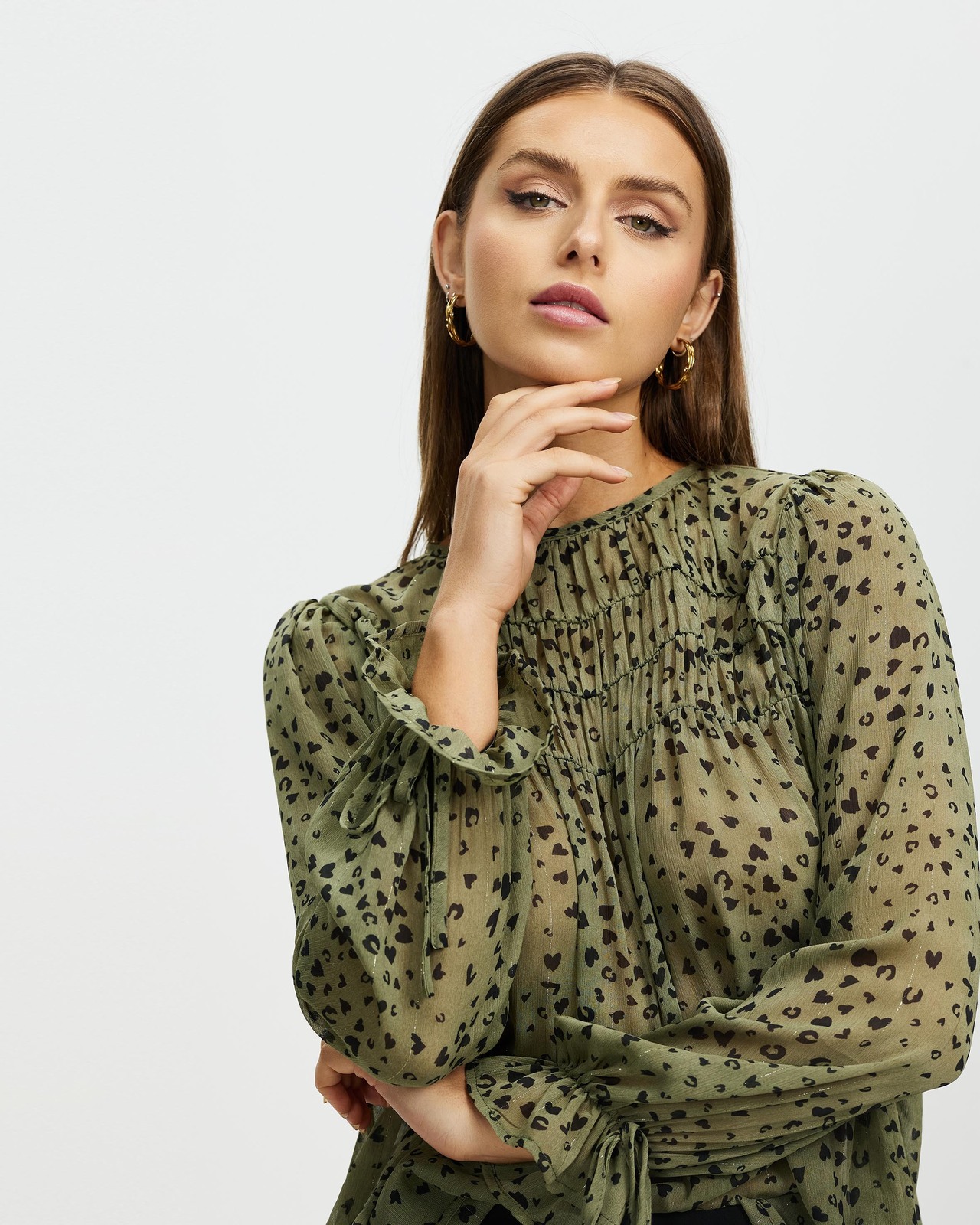 Gracia Blouson Sleeve Blouse