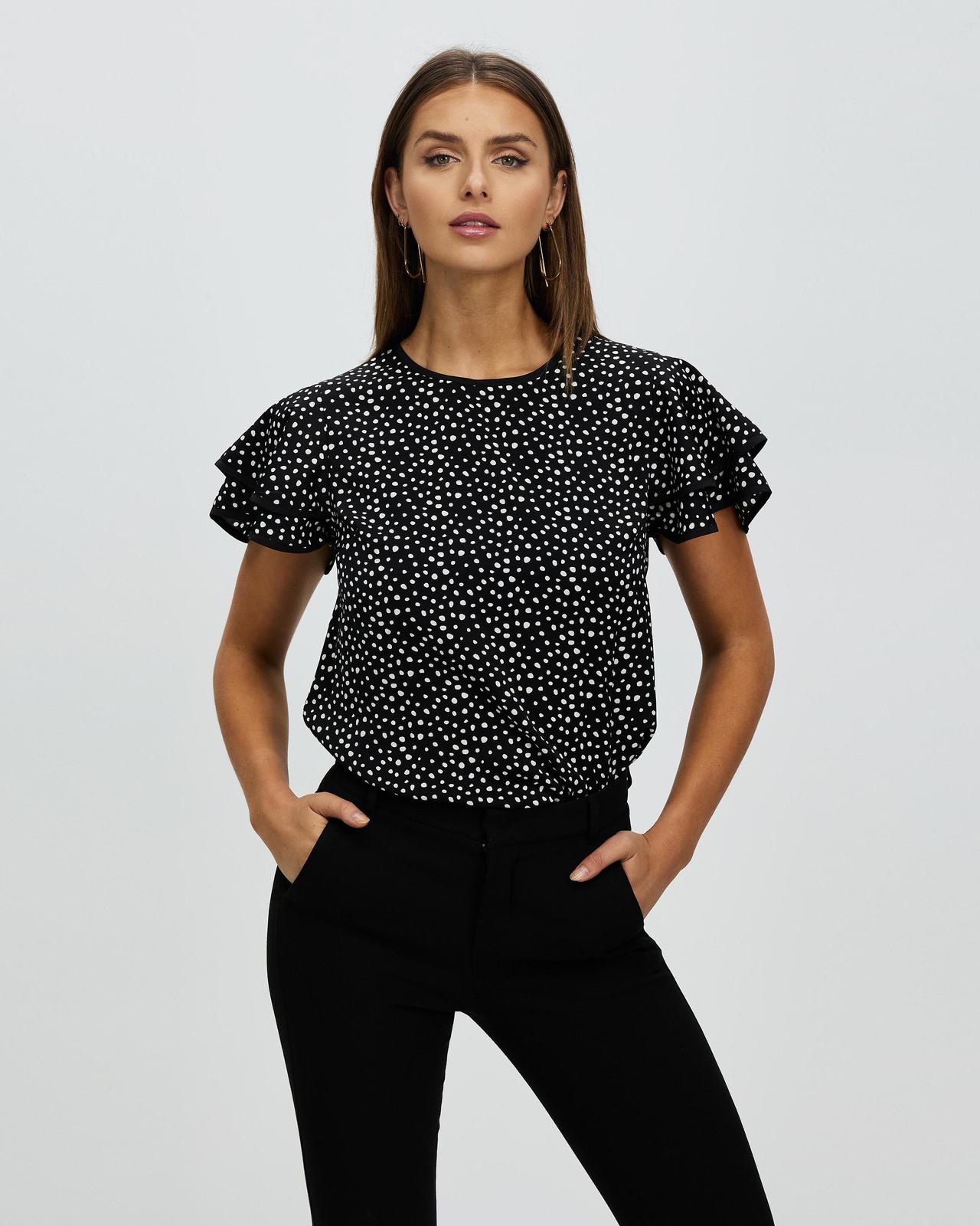 Darcy Flutter Sleeve Blouse